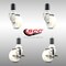 Service Caster 3 Inch 316SS Nylon Wheel Swivel 1-5/8 Inch Expanding Stem Caster Brake SCC, 2PK SCC-SS316EX20S314-NYS-2-TLB-2-158 - alternate 2